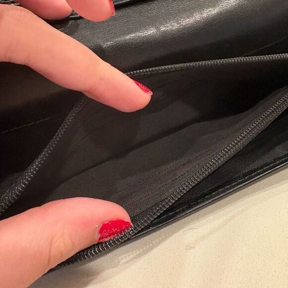 Vintage Gucci Guccissima GG Logo Plate Leather Long Wallet Made Italy Zip Issue - Picture 11 of 13